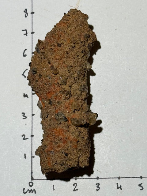 Amazonian fulgurite with quartz inclusions