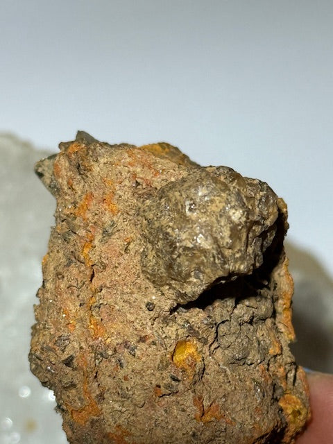 Amazonian fulgurite with quartz inclusions
