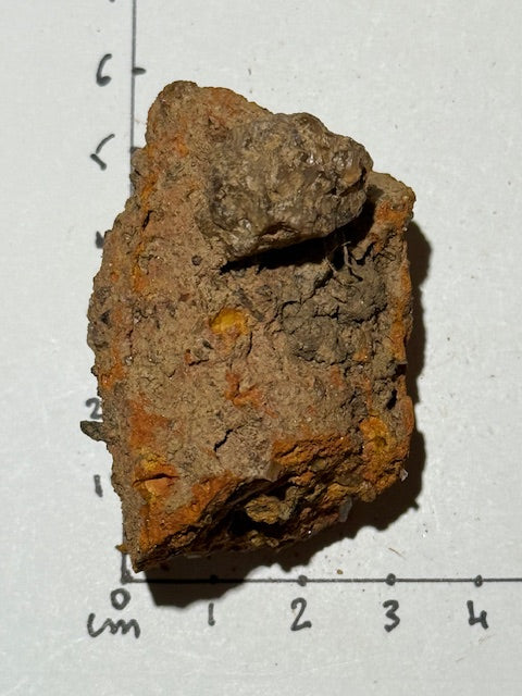 Amazonian fulgurite with quartz inclusions