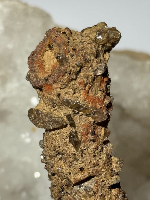 Amazonian fulgurite with quartz inclusions