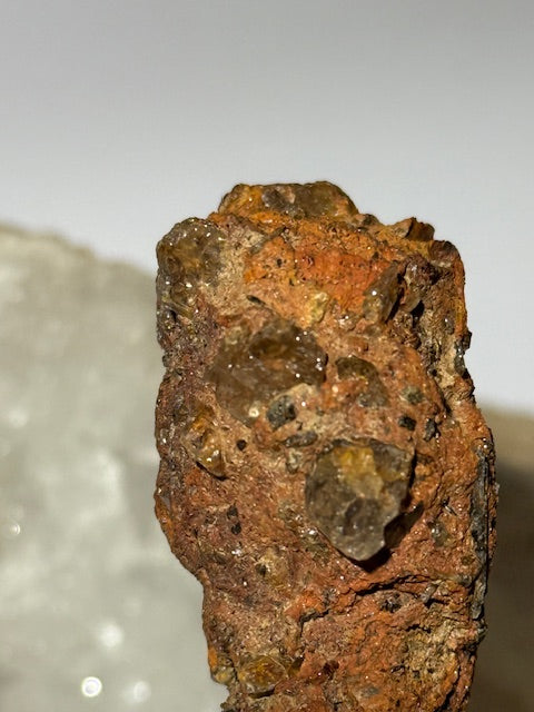 Amazonian fulgurite with quartz inclusions