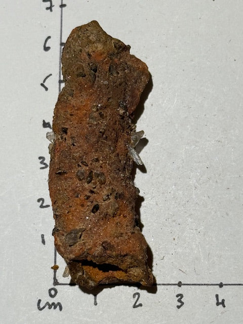 Amazonian fulgurite with quartz inclusions