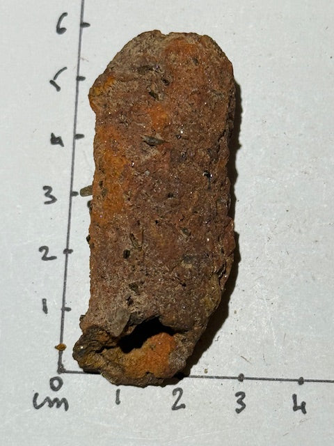 Amazonian fulgurite with quartz inclusions