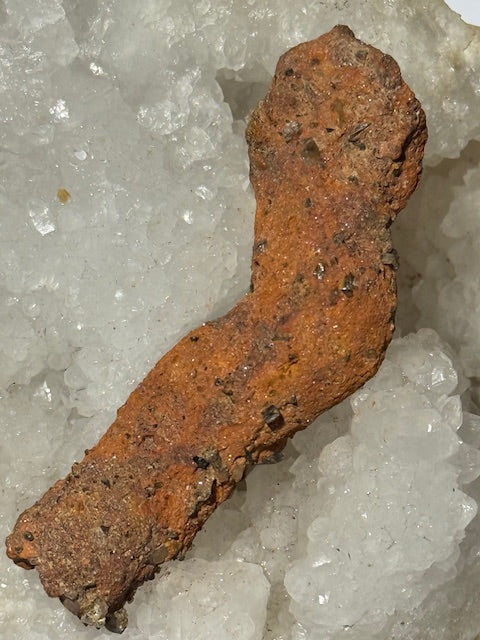 Amazonian fulgurite with quartz inclusions