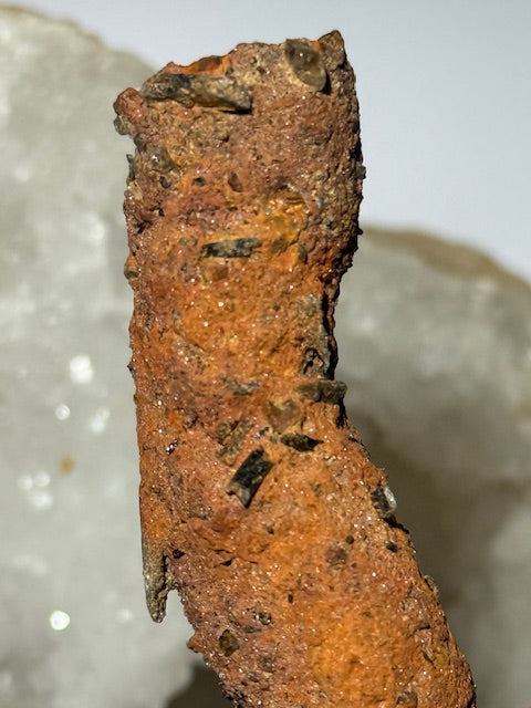 Amazonian fulgurite with quartz inclusions