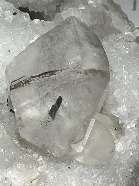 Brookite on Quartz