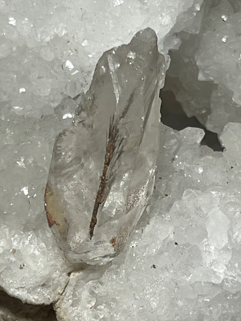 Brookite on Quartz