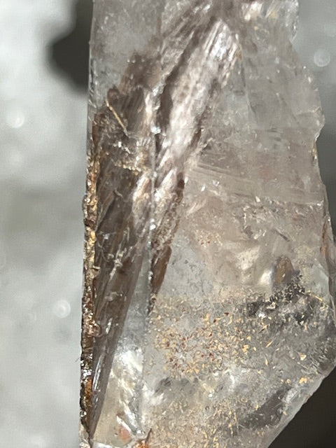 Brookite on Quartz