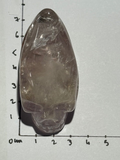 Crâne  Améthyste Pâle Fluorescente