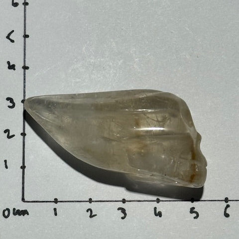 Crâne  Améthyste Pâle Fluorescente
