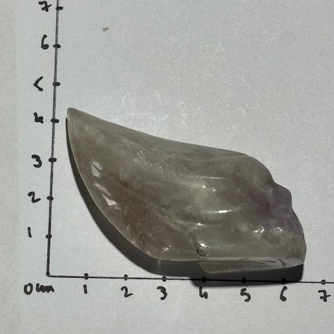 Crâne  Améthyste Pâle Fluorescente