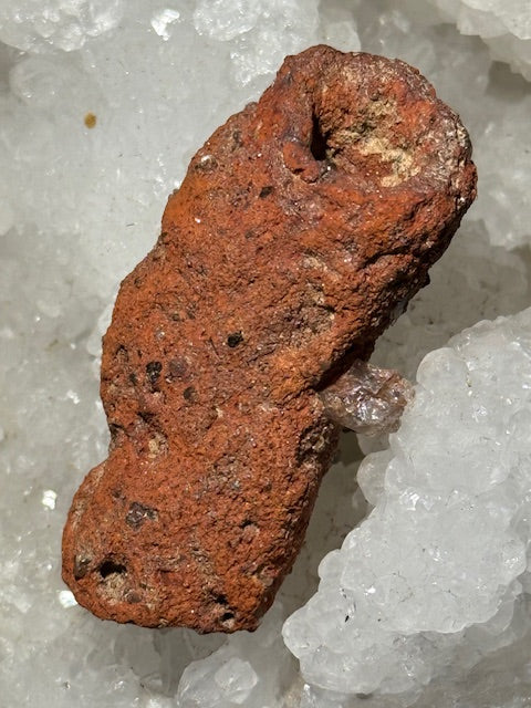 Amazonian fulgurite with quartz inclusions