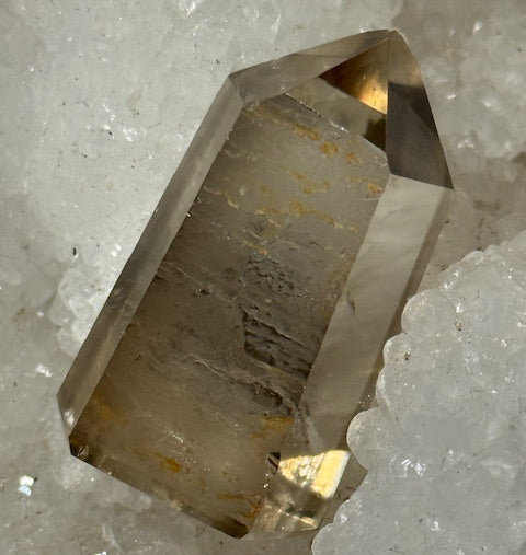 Pointe Citrine Naturelle & Lodolite (Quartz Chamanique)