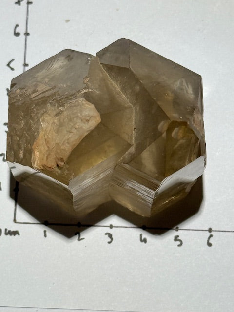 Natural Citrine Point Tantric Twin