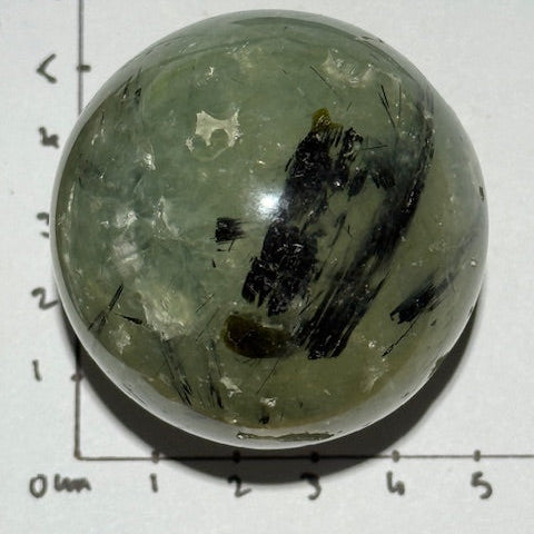 Sphère Préhnite sur Epidote