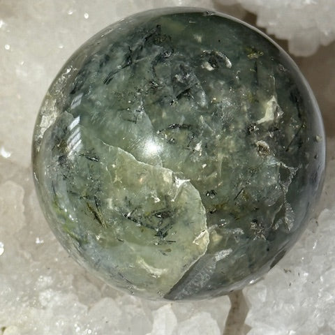 Sphère Préhnite sur Epidote