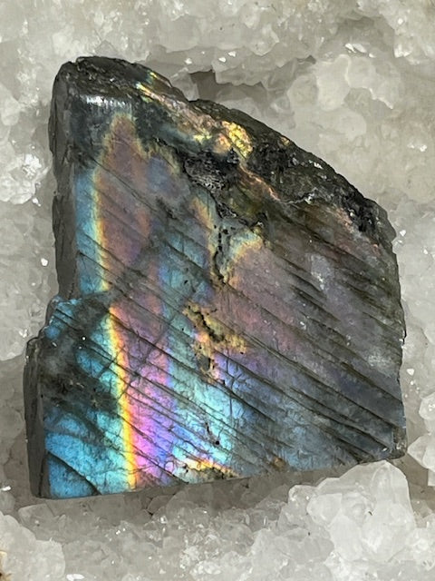 Fire Labradorite Slice