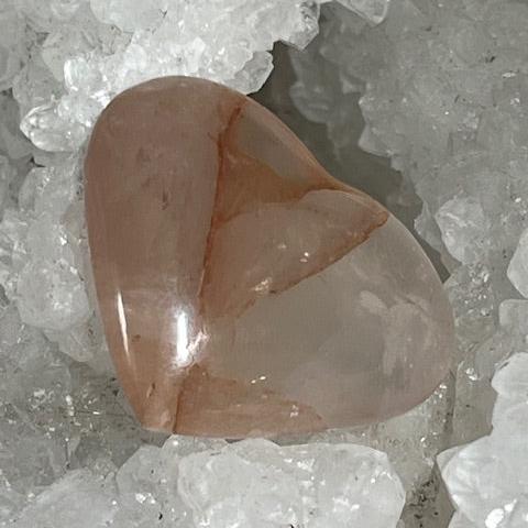 Coeur Quartz hématoïde rouge