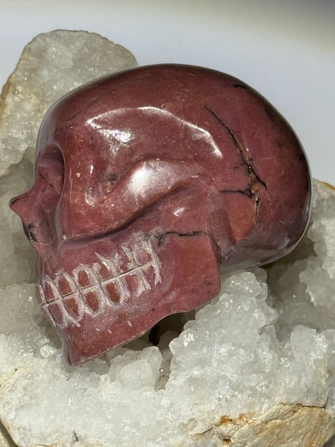 Yukon Rhodonite Skull (Extra Grade) (Rare)