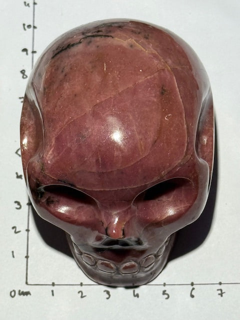 Yukon Rhodonite Skull (Extra Grade) (Rare)