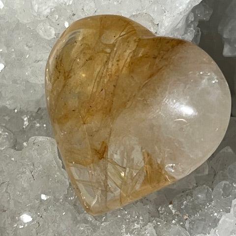 Cœur Quartz Hématoïde Guérisseur OASIS DE CRISTAL