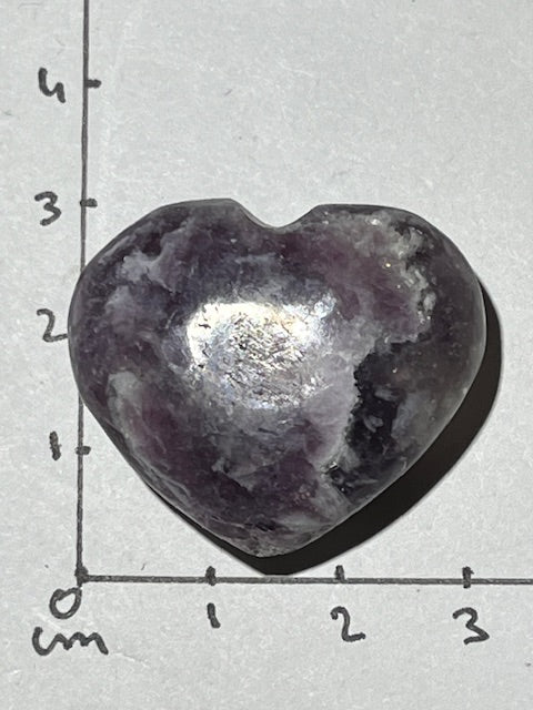 Lepidolite Heart