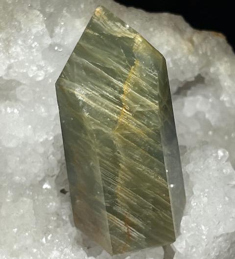 Grade A Lemurian Aquatine Calcite Tip