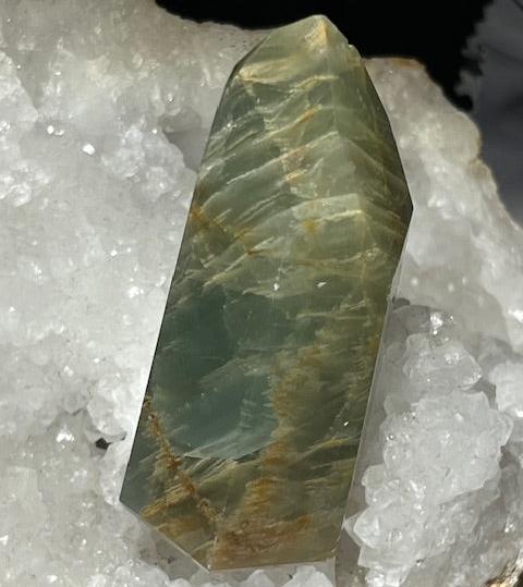 Grade A Lemurian Aquatine Calcite Tip