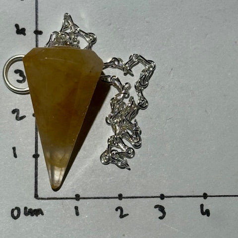 Pendule Quartz Hématoïde Guérisseur