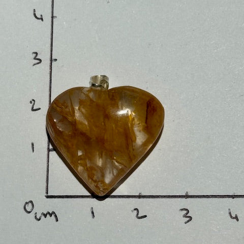 Pendentif Quartz Hématoïde Guérisseur