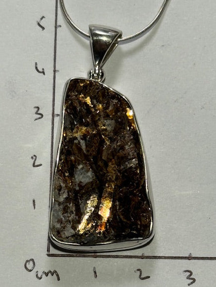 Pendentif  Astrophyllite (Russie) (Monture Argent)