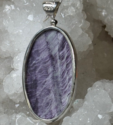 Pendentif Kämmerérite (Rare) (Monture Argent)