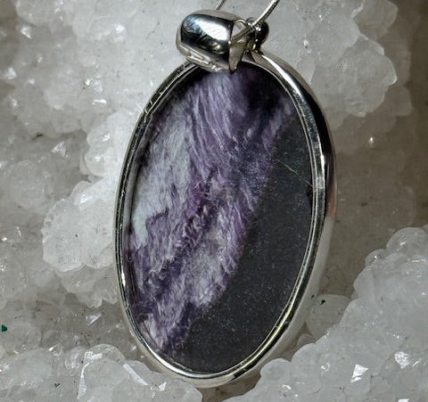 Pendentif Kämmerérite (Rare) (Monture Argent)