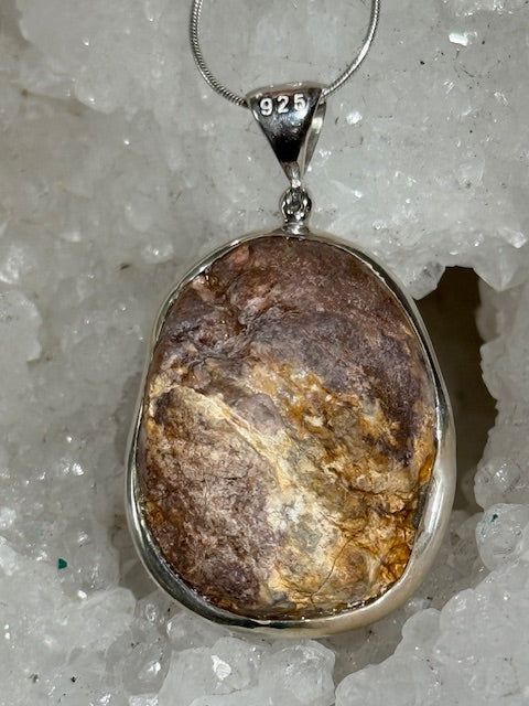 Pink Amethyst Pendant (Silver Setting)