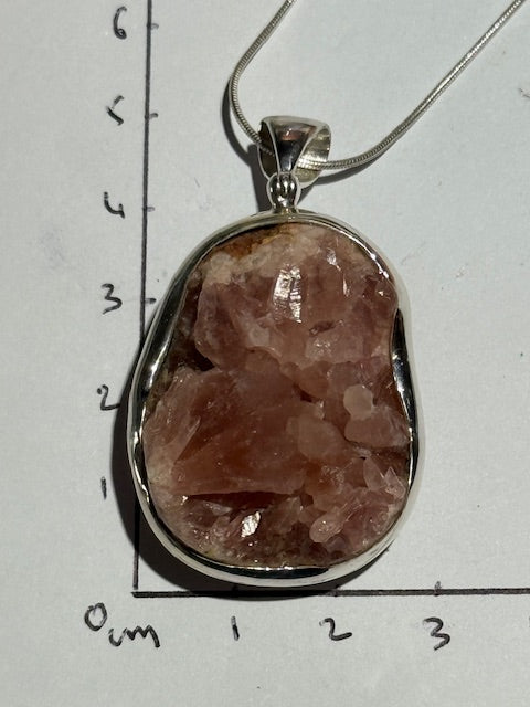 Pink Amethyst Pendant (Silver Setting)