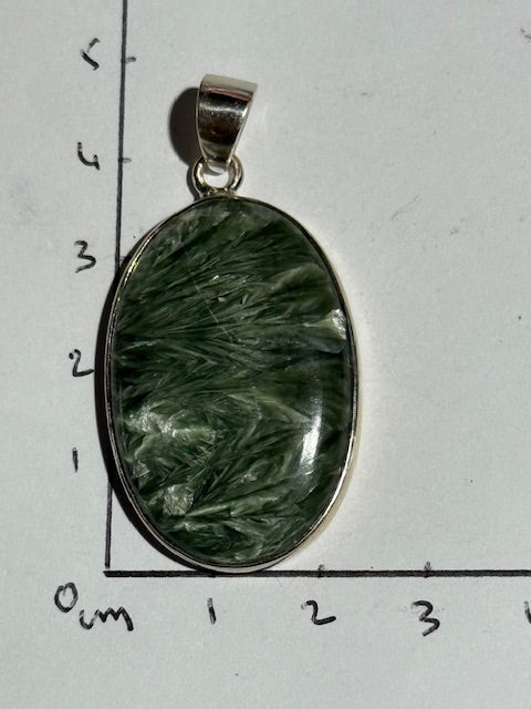 Seraphinite Pendant (Silver Setting)