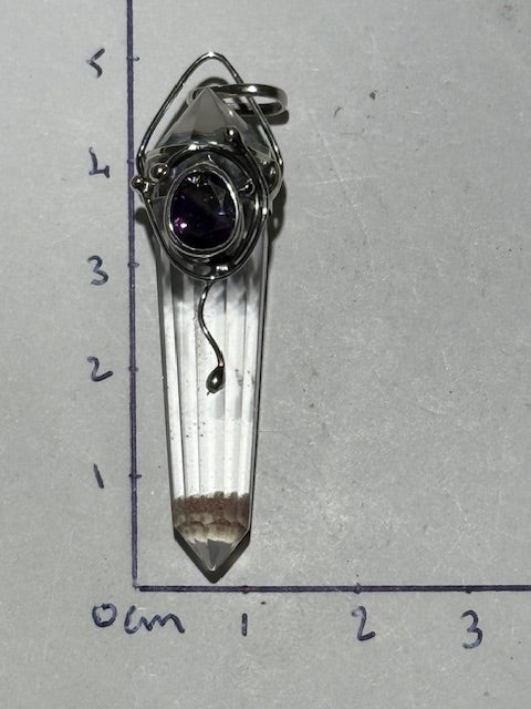 Pendentif Quartz Vogel & Amétrine