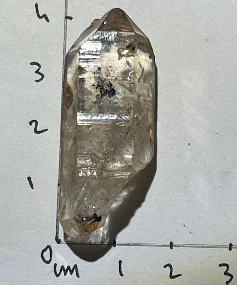 Quartz Lémurien Tangérine avec inclusions d'Anthraxonite