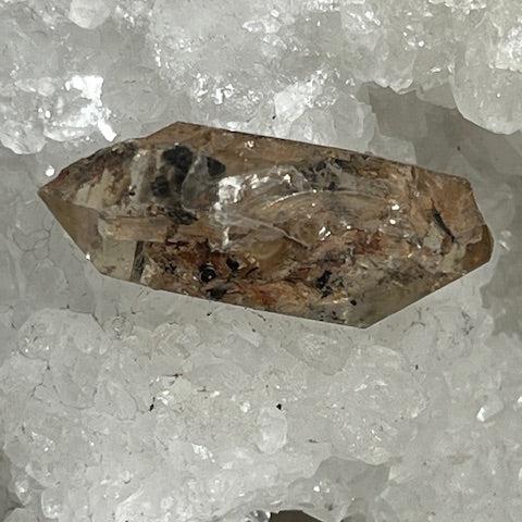 Quartz Lémurien Tangérine avec inclusions d'Anthraxonite