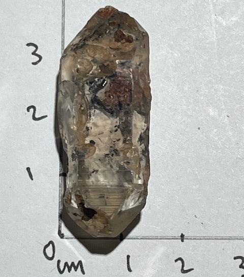 Quartz Lémurien Tangérine avec inclusions d'Anthraxonite