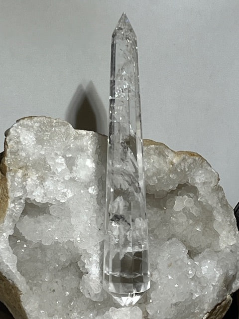 Quartz Vogel 12 FACES in Lemurian Quartz