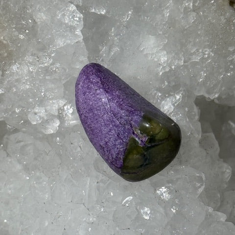 Stichtite avec Serpentine oasis de cristal