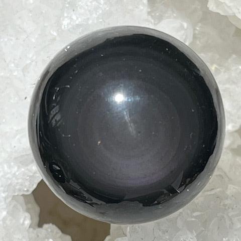 Sphère Obsidienne Arc en Ciel Œil Céleste