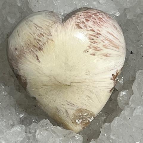 Coeur Scolécite avec Stilbite 