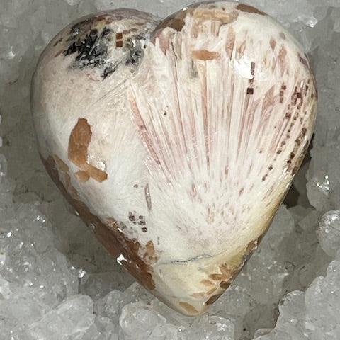 Coeur Scolécite avec Stilbite 