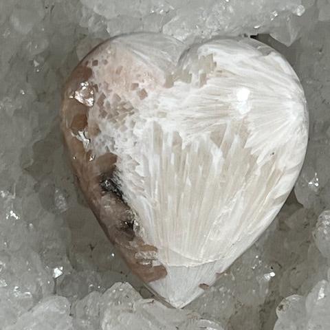 Coeur Scolécite avec Stilbite