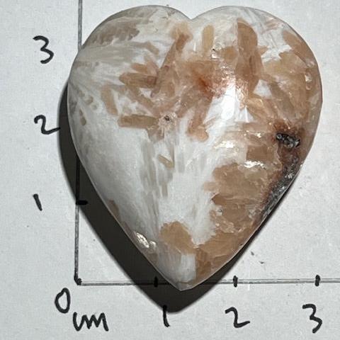 Coeur Scolécite avec Stilbite