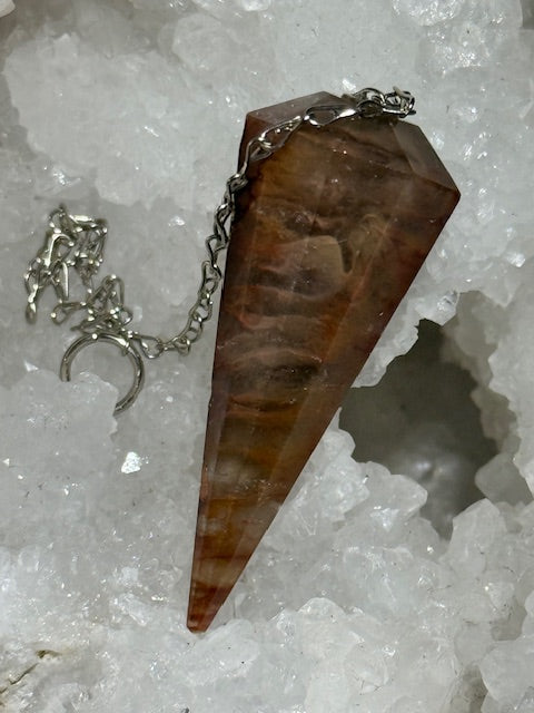 Quartz Rooster Tail Pendulum (Amphibolia)