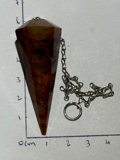 Quartz Rooster Tail Pendulum (Amphibolia)