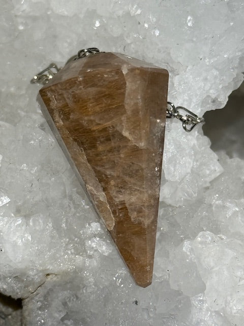 Quartz Rooster Tail Pendulum (Amphibolia)